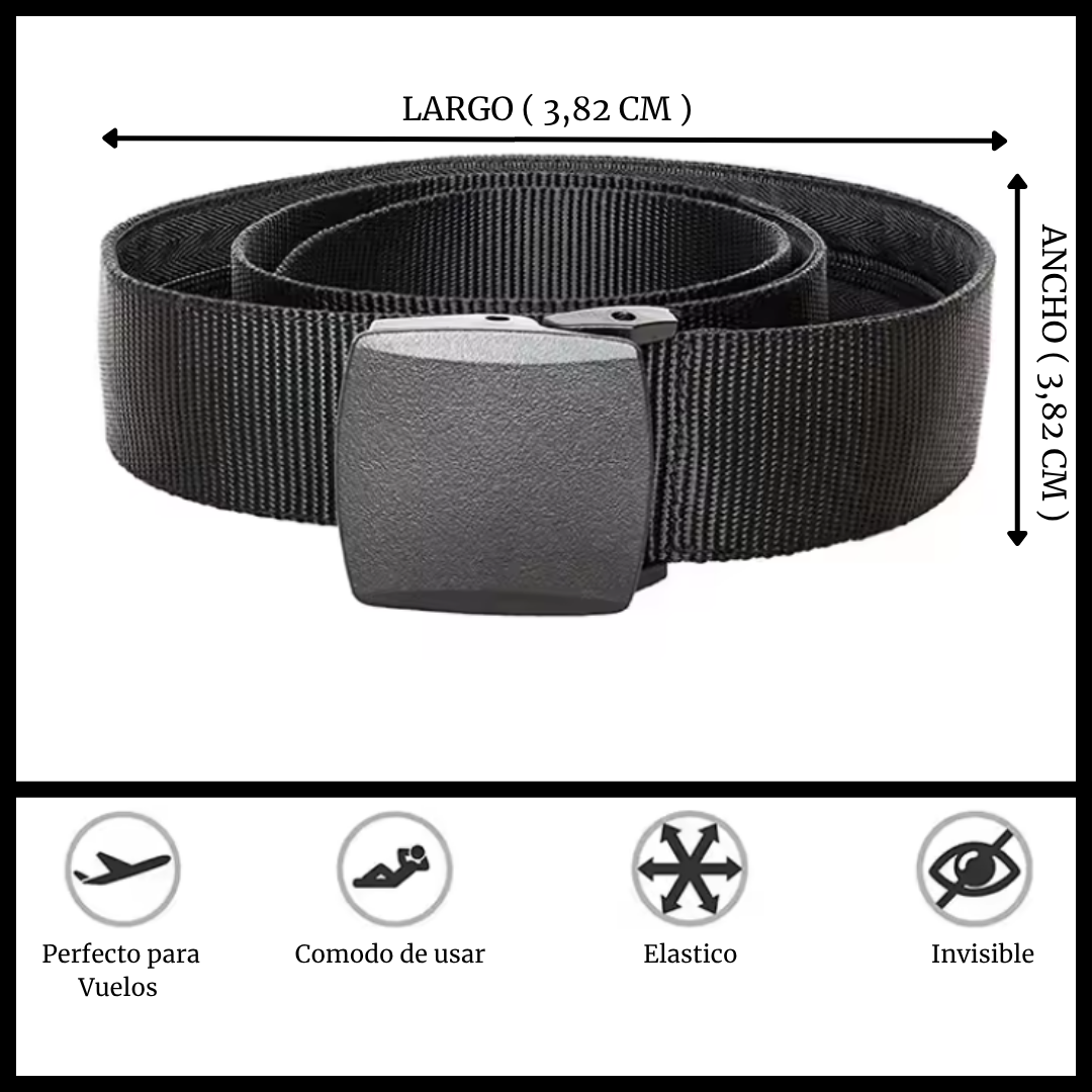 Cinturón con Bolsillo Oculto